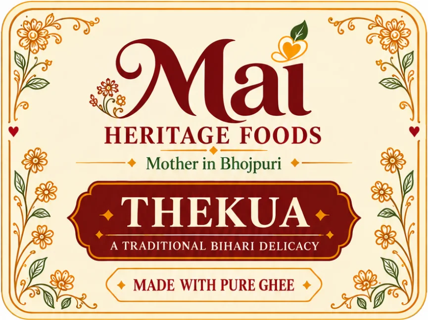 Mai Heritage Foods Thekua front label